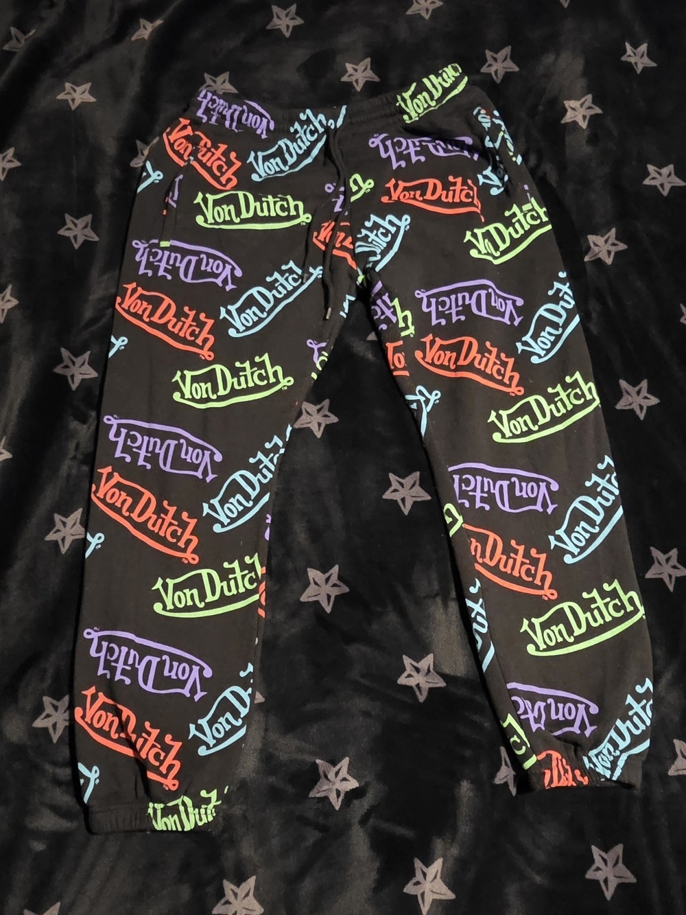 Von Dutch All Over Print Sweatpants Joggers
